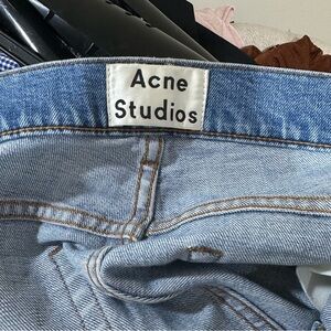 Acne Light Blue Denim Pants